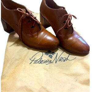Patricia Nash Brown Oxford-Style Milena Heels